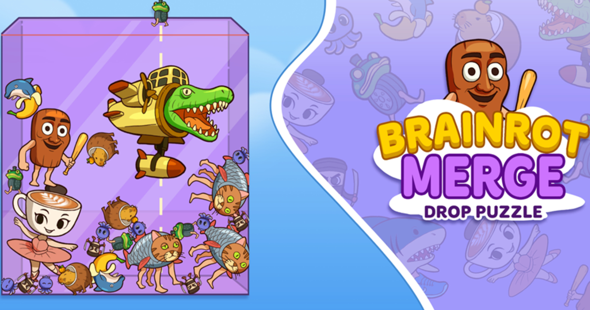 Brainrot Merge: Drop Puzzle Cover